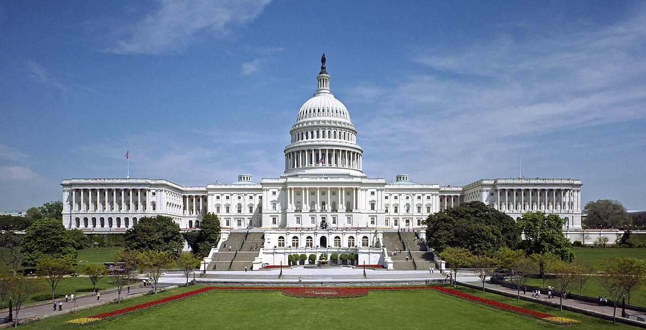 The west front of the United States Capitol. Institutional context for political influence.